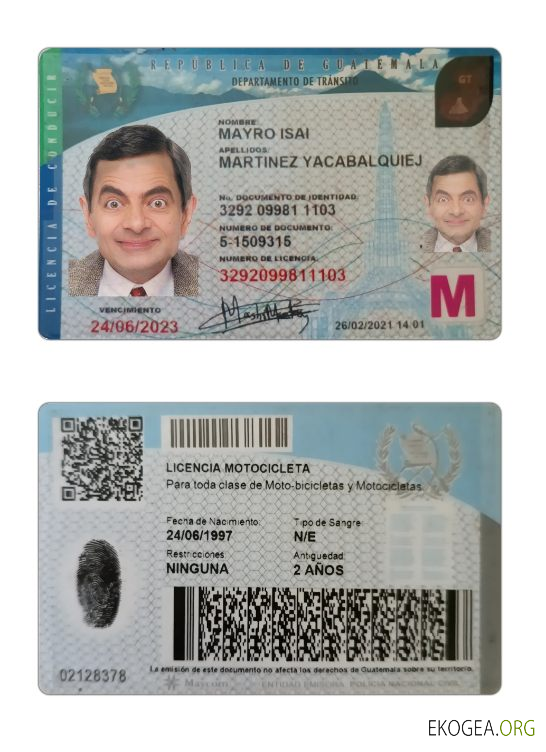 Guatemala driving license 2021 present